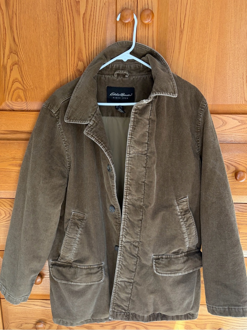 Eddie Bauer Brown Corduroy Field Jacket